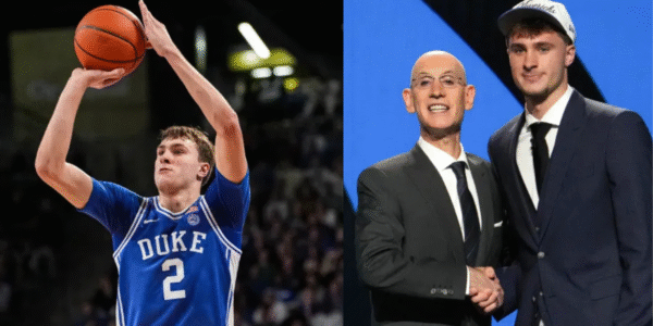 “Cooper Flagg selected first overall by Dallas Mavericks and Dylan Harper drafted second by San Antonio Spurs during the 2025 NBA Draft.”