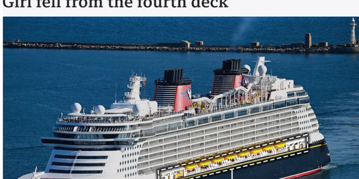 When his daughter slipped into the water from a Disney cruise ship, the father boldly dived in after her, intent on saving her life."