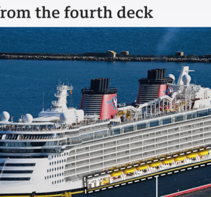When his daughter slipped into the water from a Disney cruise ship, the father boldly dived in after her, intent on saving her life."