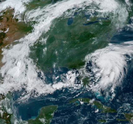 Before making landfall in South Carolina, Tropical Storm Chantal gets a little stronger; flooding and a lot of rain are predicted