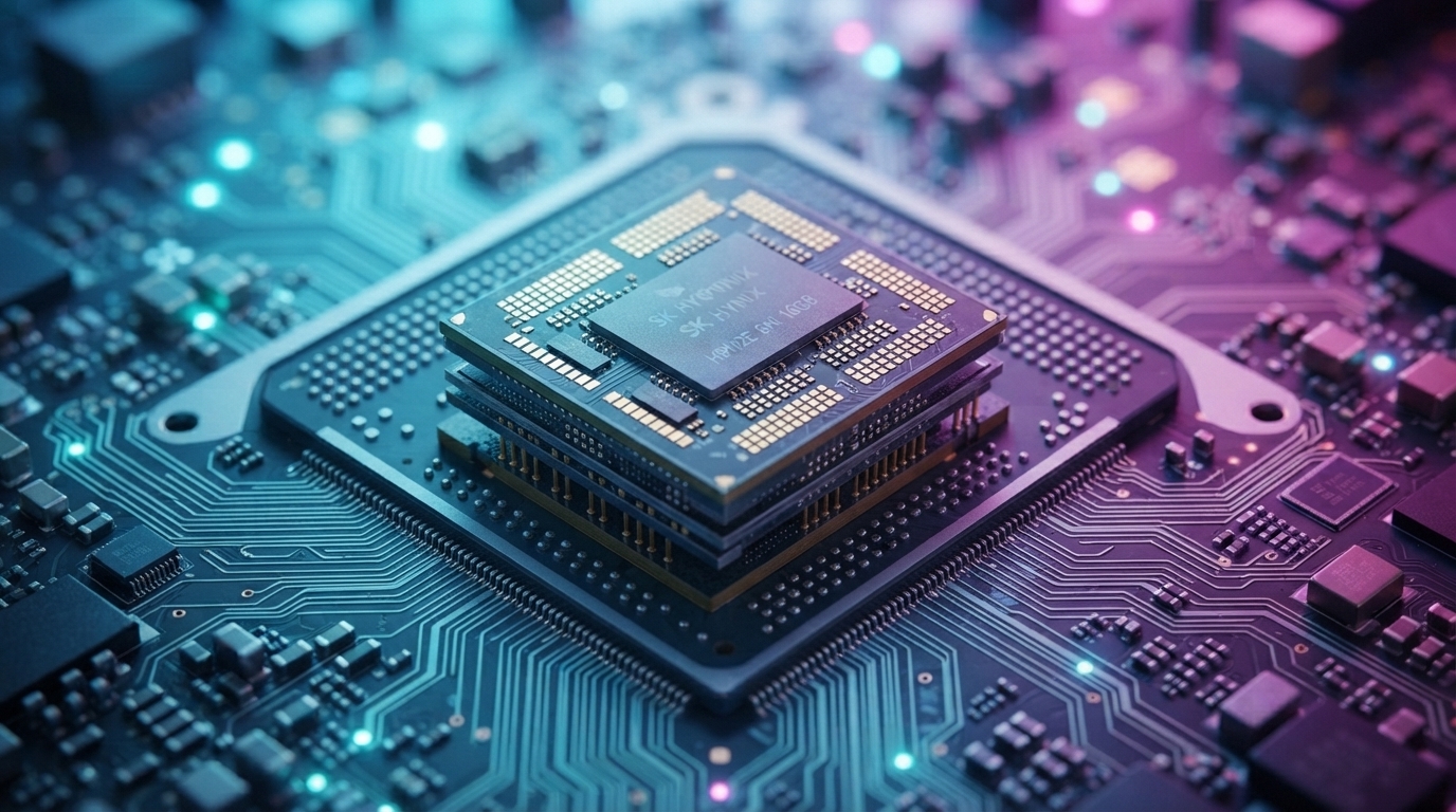 AI data center with memory chips